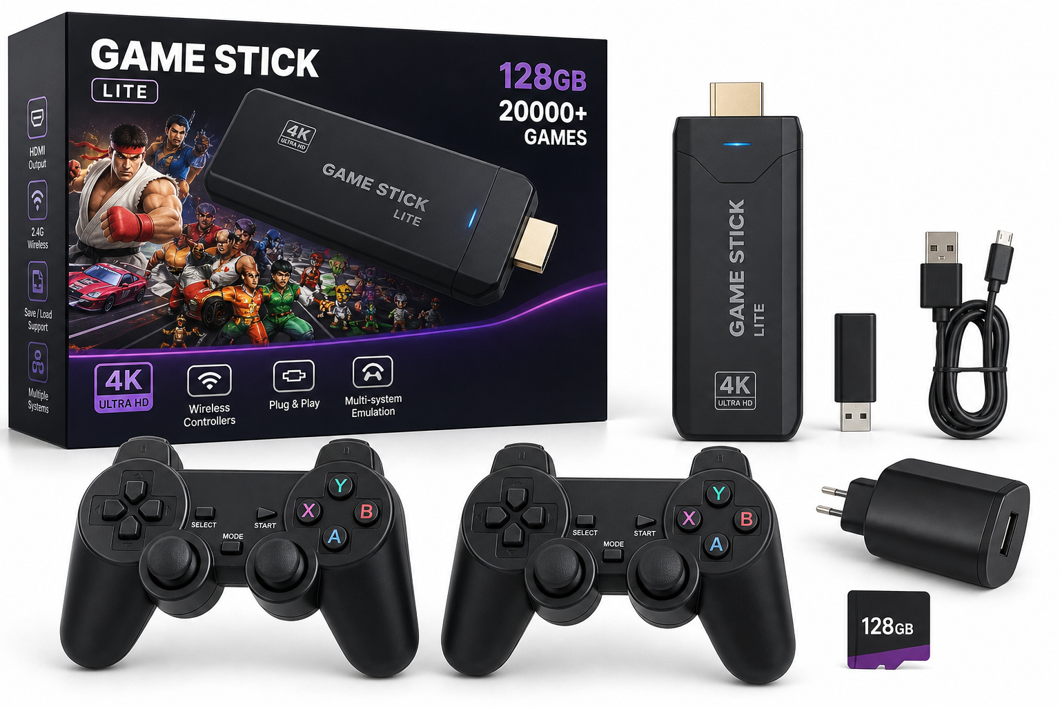 Plug & Play Retro Game Console Review: 4K HDMI TV Stick with 20,000+ Classic Games
