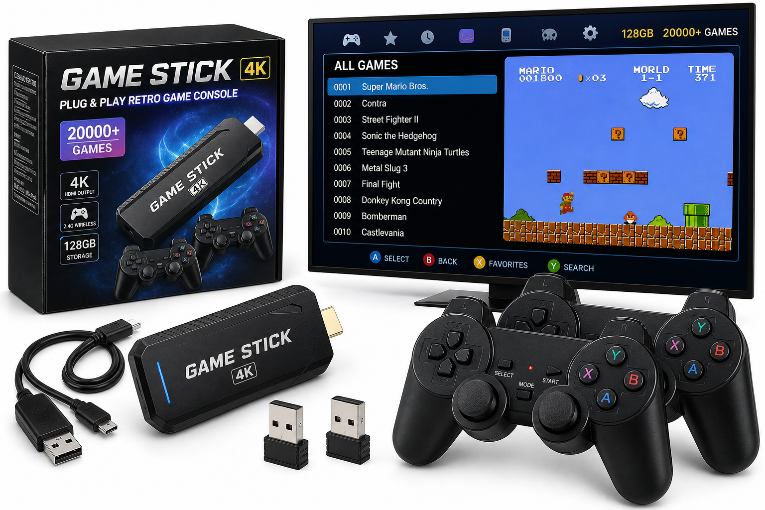 Plug & Play Retro Game Console (128GB, 20,000+ Games) Review: Simple Big‑Screen Nostalgia for the Living Room