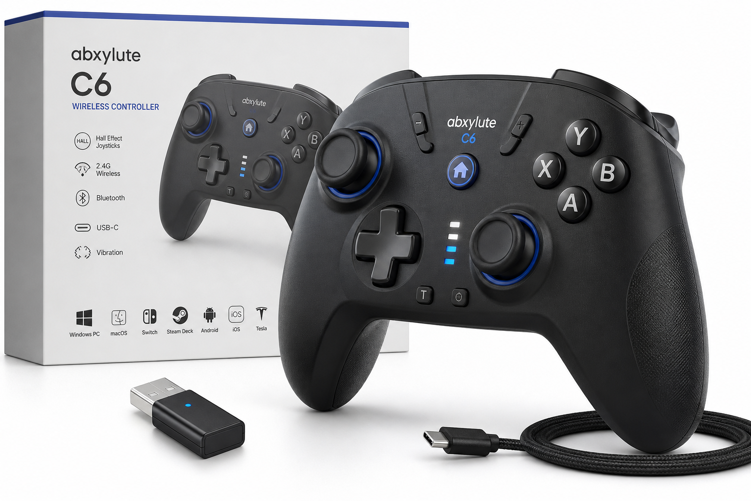 abxylute C6 Wireless PC Controller Review: Lightweight, Low-Latency Versatility for Multi-Platform Gaming