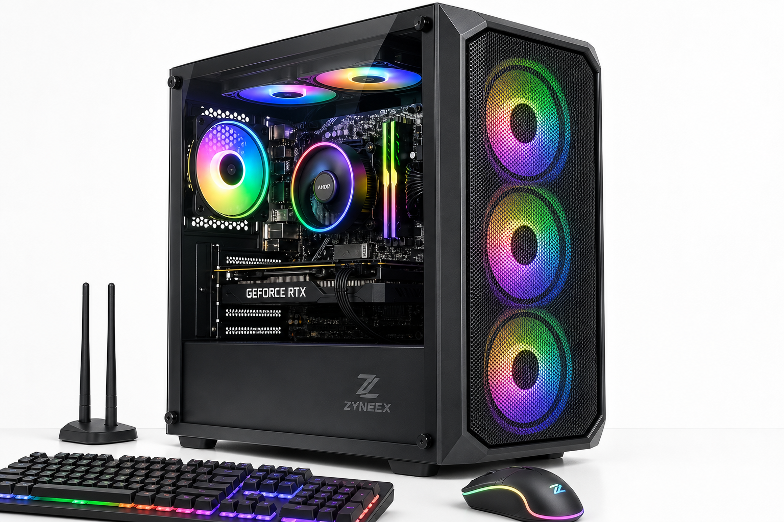 ZYNEEX Ryzen 5 5500 & RTX 3050 Gaming Desktop Review: A Balanced 1080p Prebuilt for Gamers and Streamers
