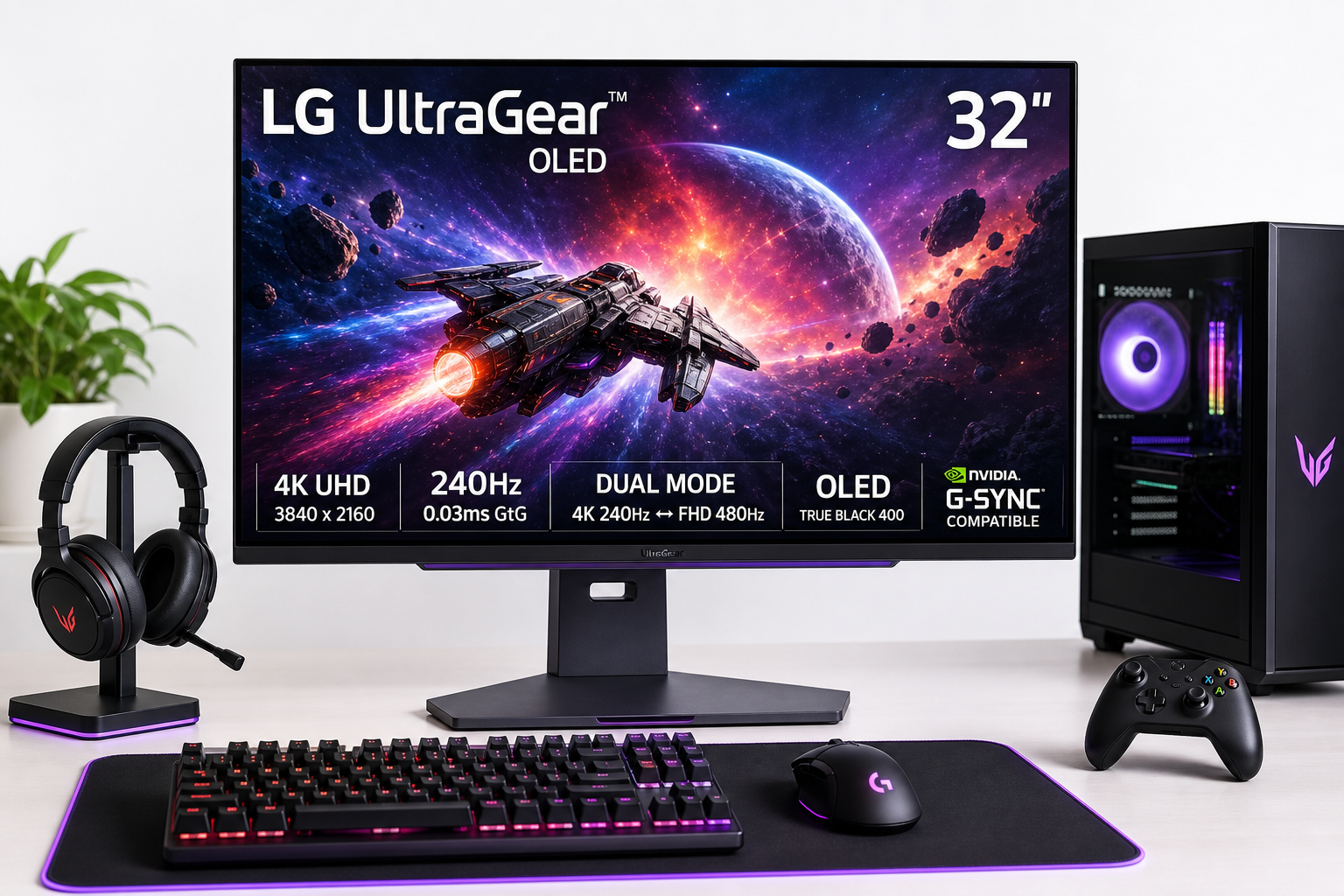 LG 32GS95UE UltraGear OLED Review: Dual‑Mode 4K/240Hz or 1080p/480Hz in a 32‑Inch Package