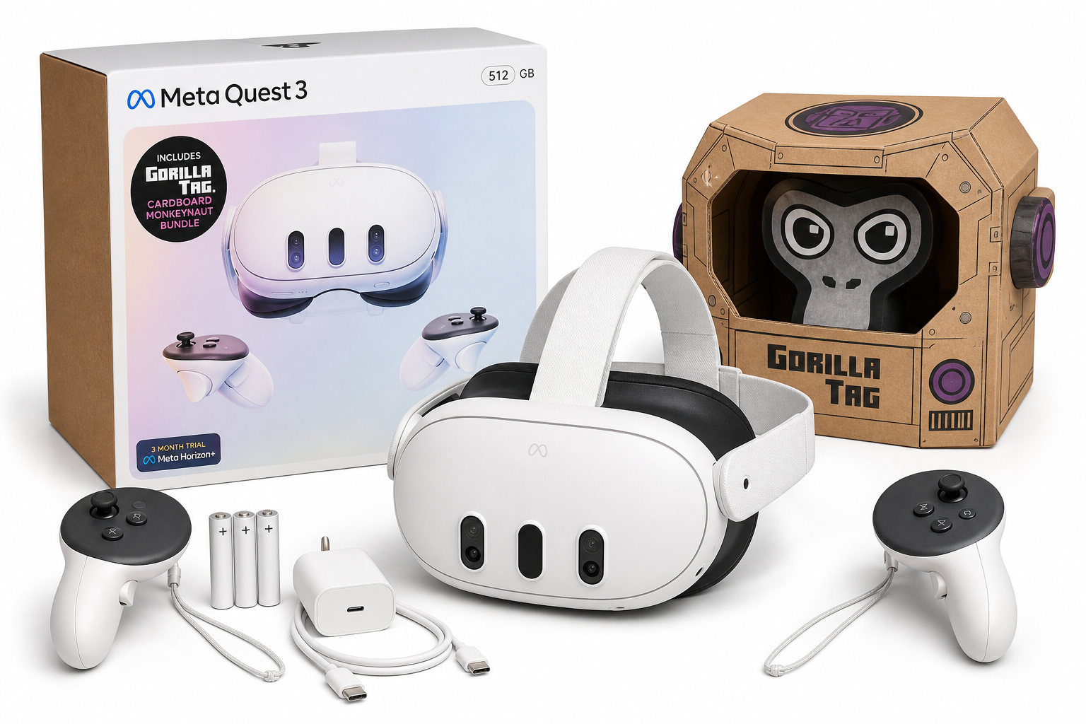 Meta Quest 3 512GB Gorilla Tag Monkenaut Bundle Review: Big Storage, Mixed Reality, and a Ready-Made Game Library