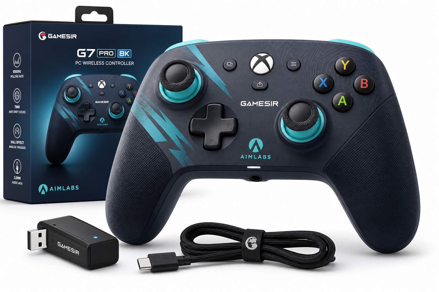 GameSir G7 Pro 8K PC Wireless Controller Aimlabs Edition Review: Precision-Focused Esports Gamepad for PC