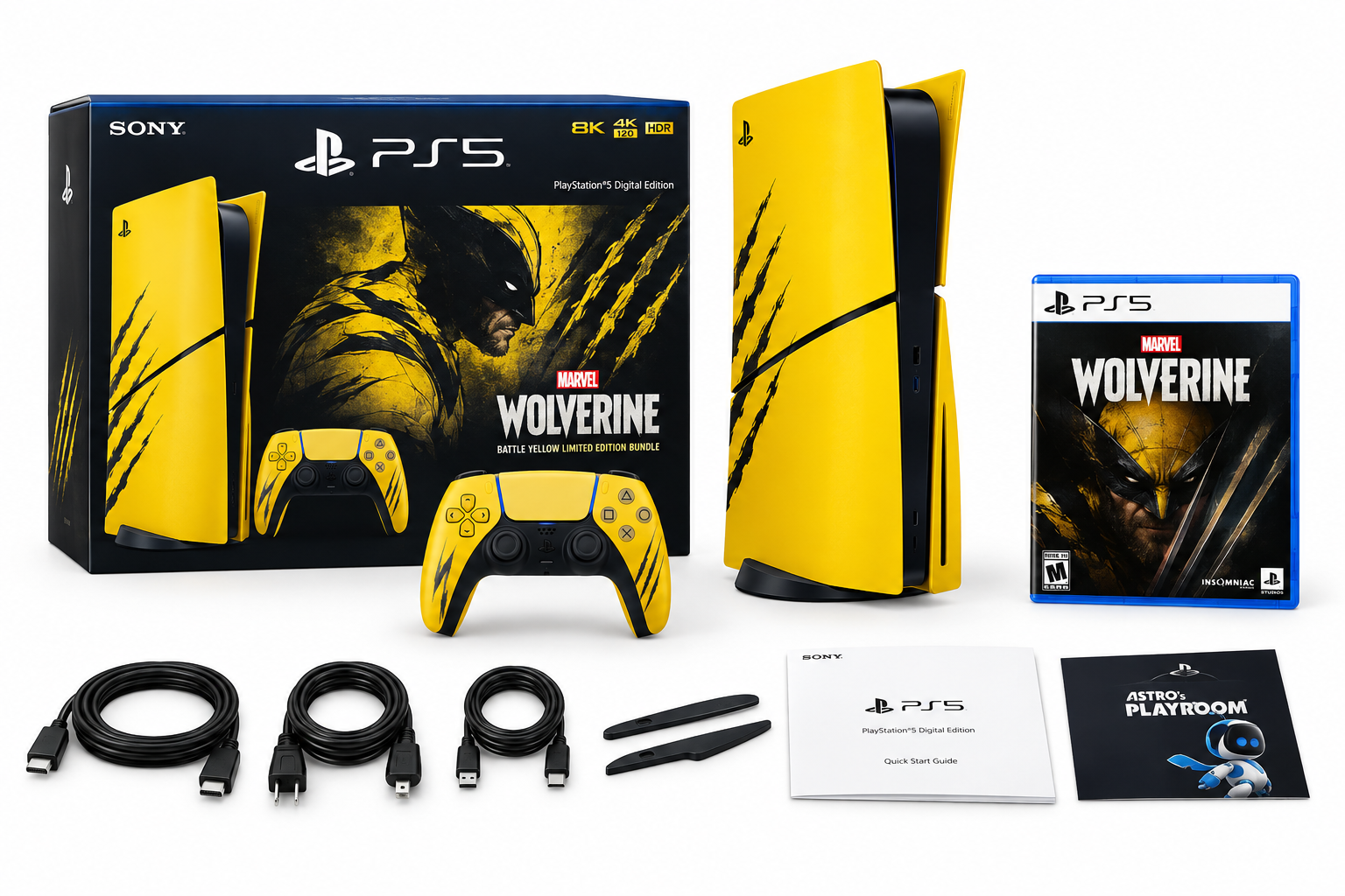 PlayStation 5 Digital Edition Marvel’s Wolverine Battle Yellow Limited Edition Bundle Review