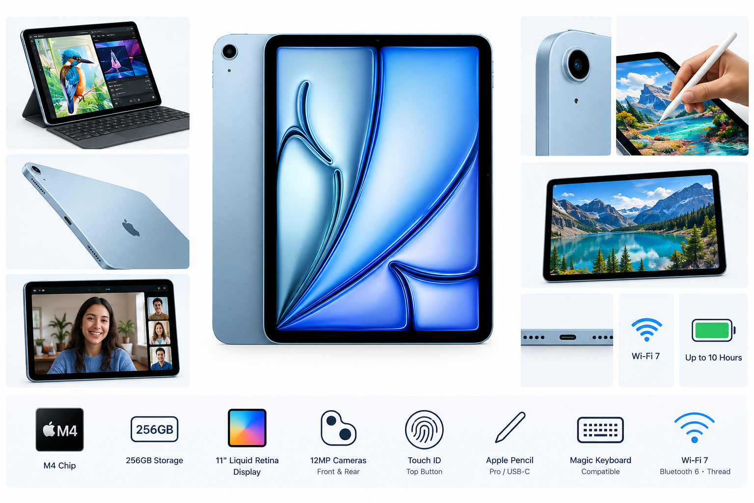 [Apple iPad Air 11-inch (M4) Review](https://www.amazon.com/dp/B0GQVLZVGC): Powerful, Portable, and Well-Equipped