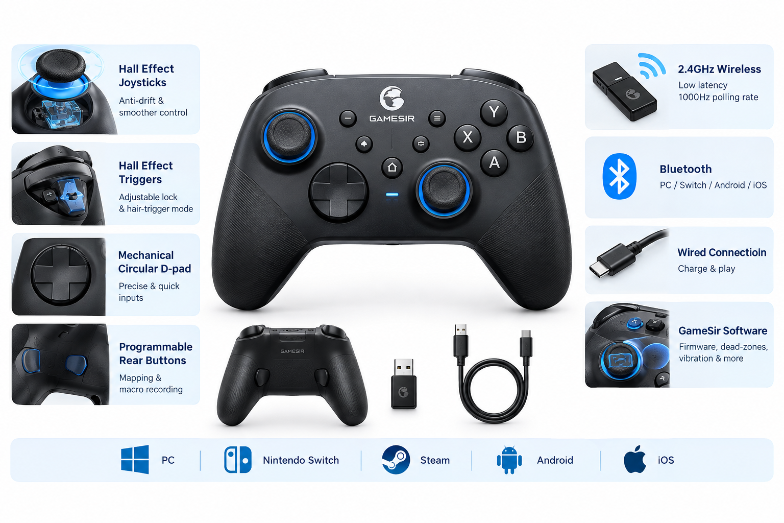 GameSir Nova Lite 2 Review: A Versatile Wireless Controller with Hall Effect Controls