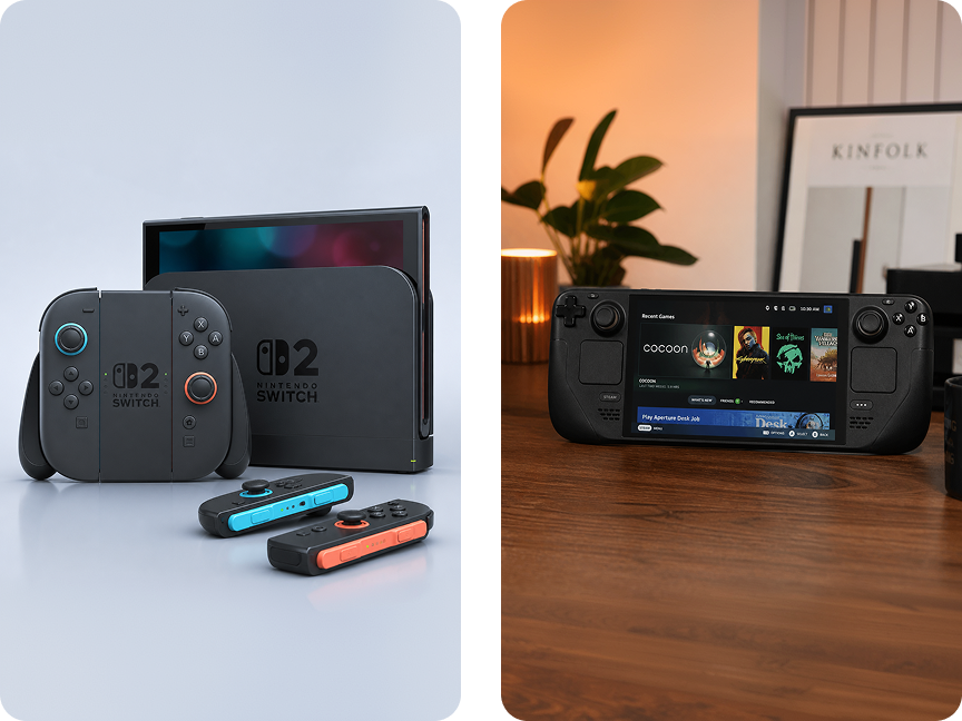 Nintendo Switch 2 vs. Steam Deck OLED: Which Handheld Game Console Should You Buy?